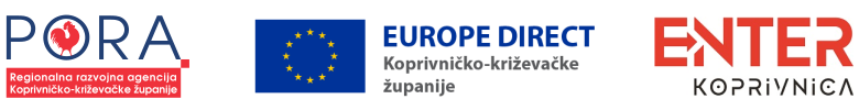 Banner - PORA Regionalna razvojna agencija Koprivničko-križevačke županije, Europe Direct Koprivničko-križevačke županije, Enter Koprivnica